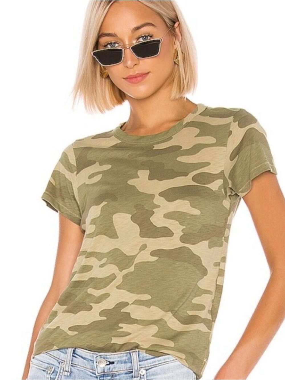 Rag and Bone Olive, Green and Tan Camo Short Sleeve Tee, Excellent Condition.